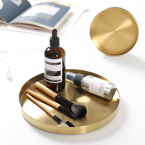Gold Round Jewelry Tray 8