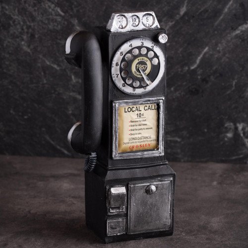 Hanging Phone Black Table Décor