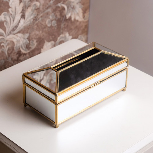 Mirror Large Tissue Box 23 x 11.8cm