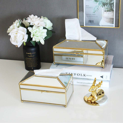 Mirror Large Tissue Box 23 x 11.8cm 9