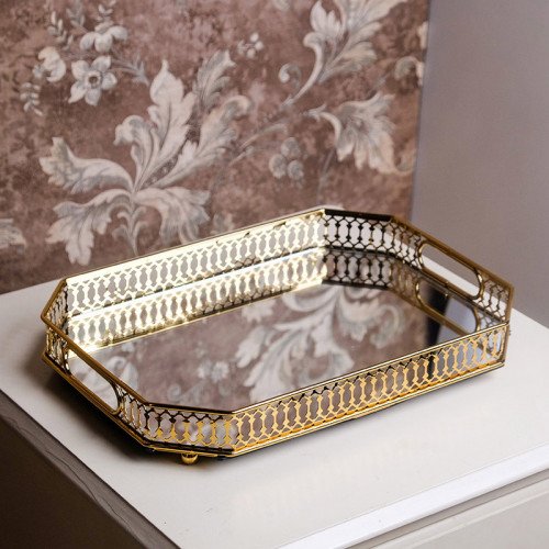 Modern Mirror Tray Round 32cm
