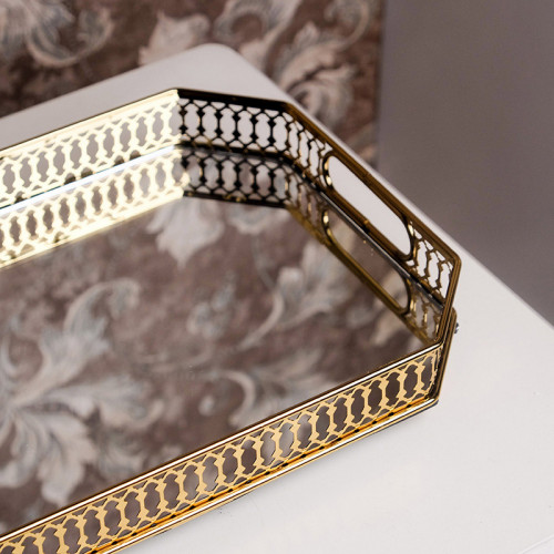 Modern Mirror Tray Rectangular 35.5 x 25cm 2