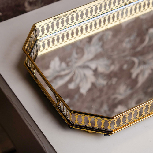 Modern Mirror Tray Rectangular 35.5 x 25cm 3