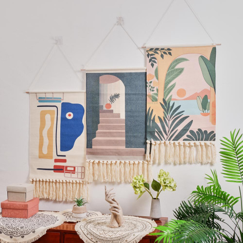 Nordic Hanging Canvas Art 50 x 70cm - Stairway 5