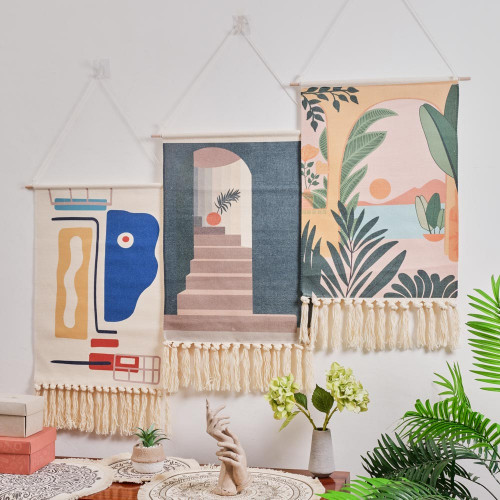 Nordic Hanging Canvas Art 50 x 70cm - Stairway 6