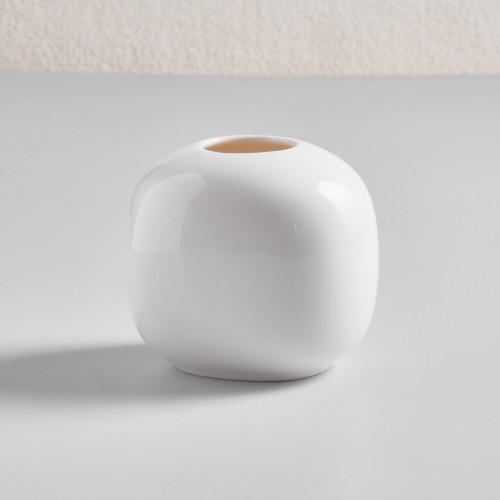 Ora White Bud Vase (Low)
