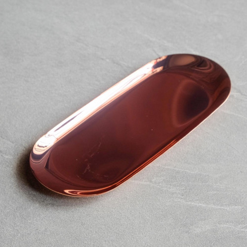 Rose Gold Oval Jewelry Tray 2