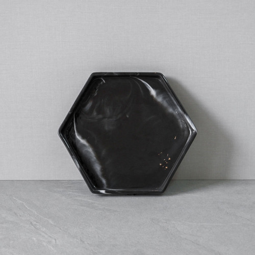 Sierra Decorative Tray Hexagon 10.5" - White 3