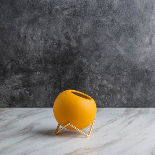 Sphere Vase Room Décor #2 Tangerine