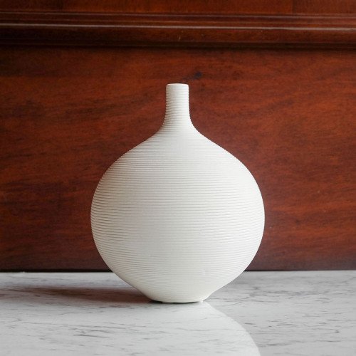 Tranquil White Decorative Vase 2