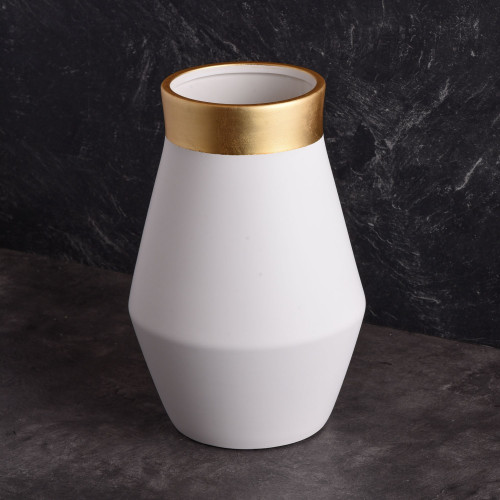 Vague Pottery Vase White Small 3