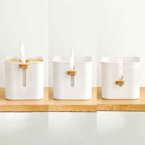 Stylish Bamboo Tissue Paper Box - 11 x 20 x 11.5cm 3
