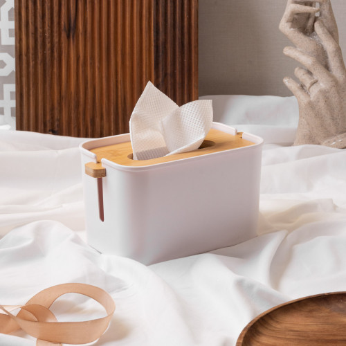 Stylish Bamboo Tissue Paper Box - 11 x 20 x 11.5cm 6