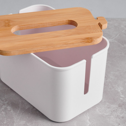 Stylish Bamboo Tissue Paper Box - 11 x 20 x 11.5cm 7