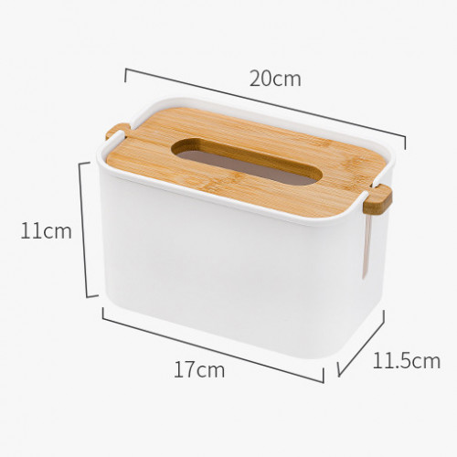 Stylish Bamboo Tissue Paper Box - 11 x 20 x 11.5cm 10