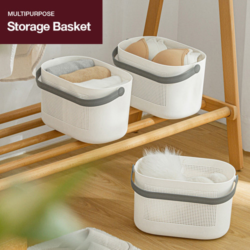 Lille Drainable Multipurpose Storage Basket Grey
