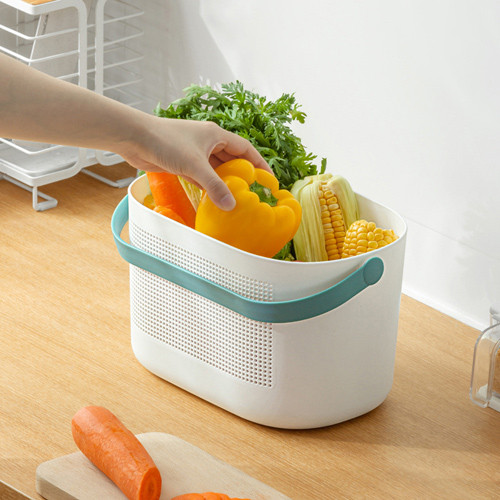 Lille Drainable Multipurpose Storage Basket Grey 6