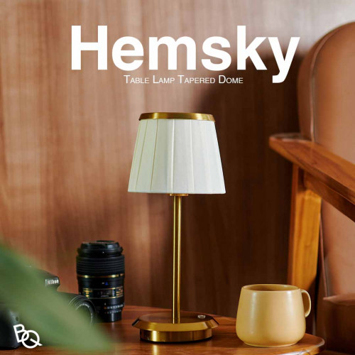 Hemsky Table Lamp Tapered Dome - Gold 5