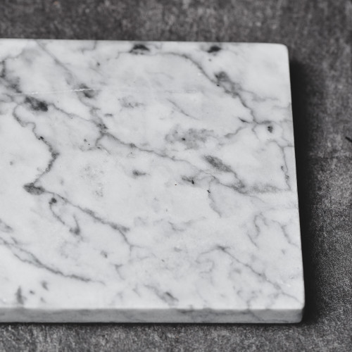 Square Marble Coaster White 3