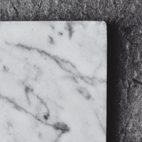 Square Marble Coaster White 4