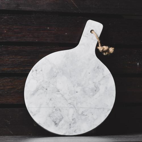 Round Marble Serving Board 10"