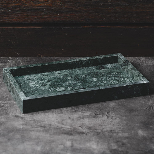 Rectangular Marble Tray Green 28cm x 15.5cm