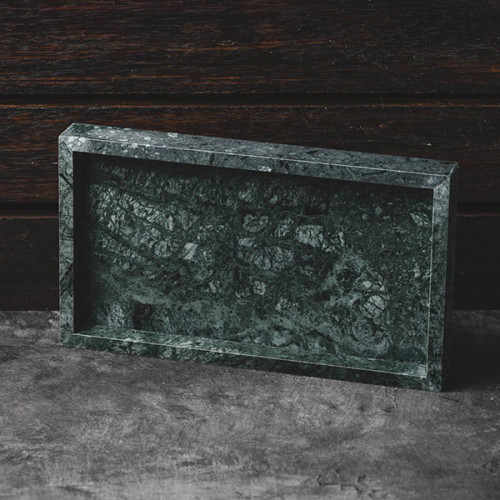 Rectangular Marble Tray Green 28cm x 15.5cm 3