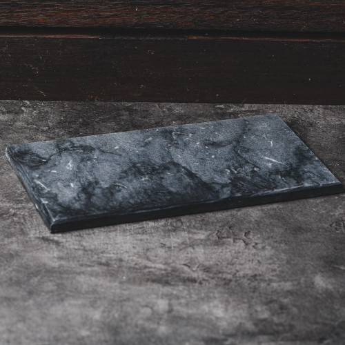Thin Rectangular Marble Board Black 29cm x 15.5cm