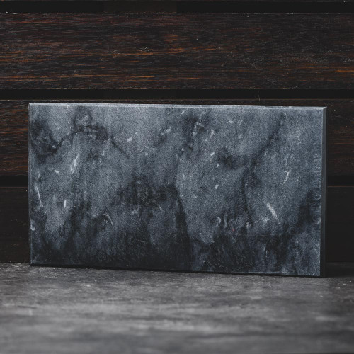 Thin Rectangular Marble Board Black 29cm x 15.5cm 3