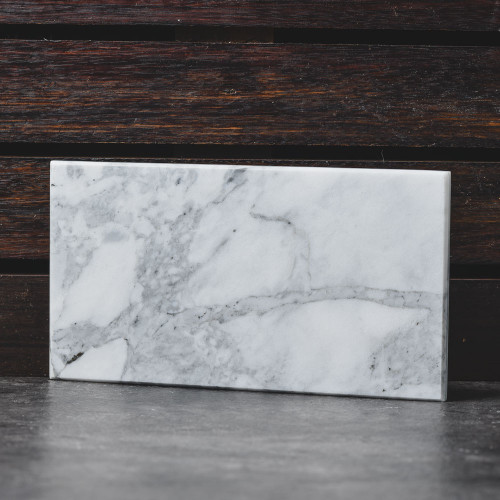 Thin Rectangular Marble Board White 29cm x 15.5cm 3
