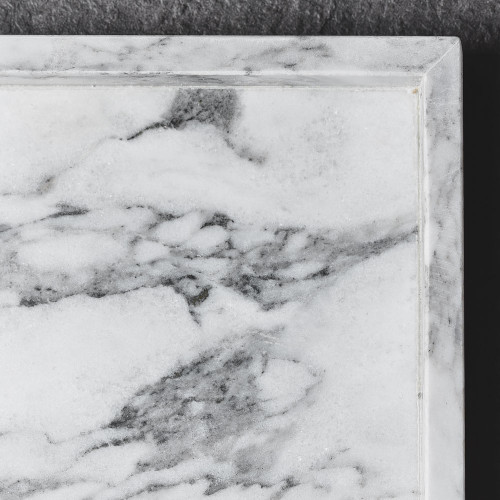 Rectangular Marble Tray White 30cm x 20cm 3