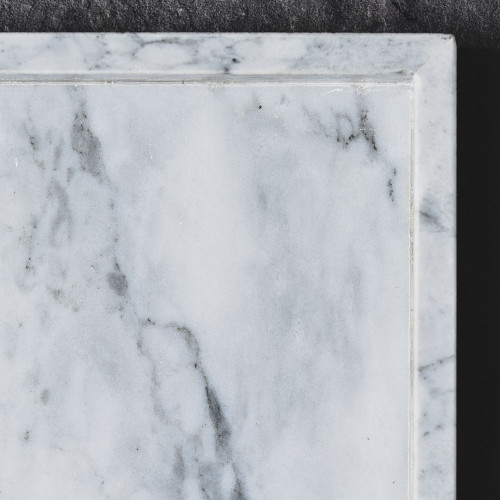 Rectangular Marble Tray White 25cm x 15cm 3