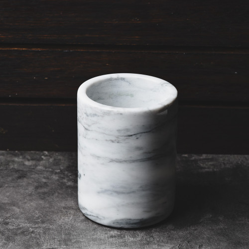 Marble Décor Vase White 16.5cm
