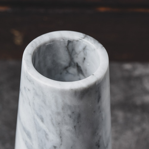 Creative Marble Décor Vase White 6.5cm x 20cm 2