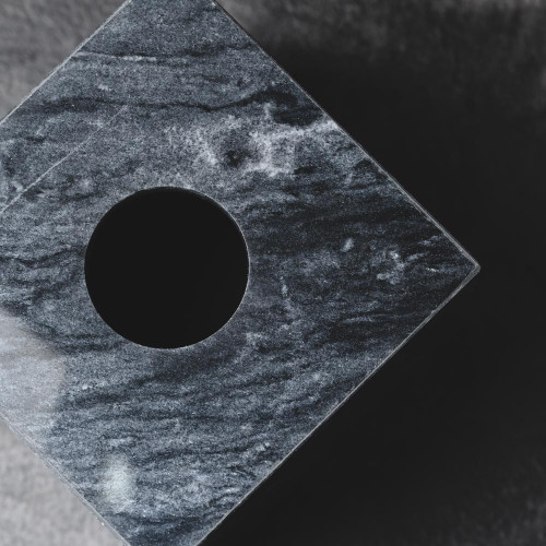 Square Marble Tissue Box Black 14cm x 14cm 4