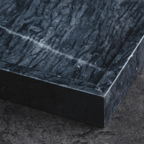 Square Marble Tray Black 25cm x 25cm 3