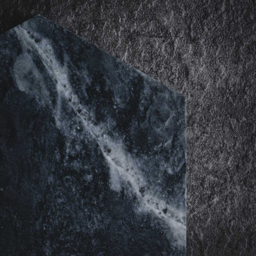 Hexagon Marble Coaster Black 2