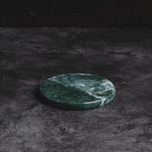 Round Marble Coaster Green