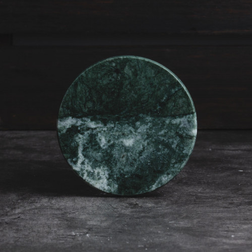 Round Marble Coaster Green 2