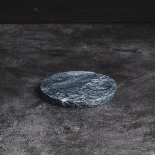 Round Marble Coaster Black