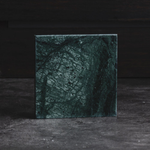 Square Marble Coaster Green 3