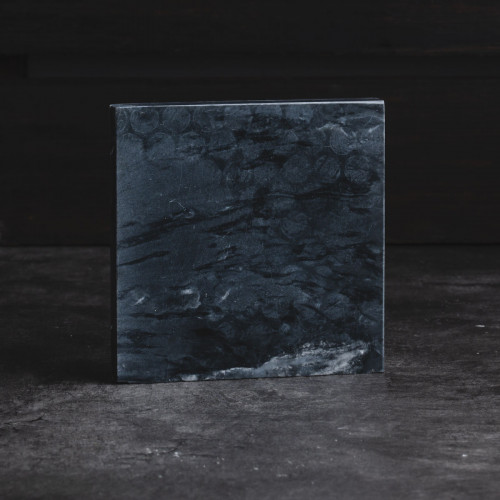 Square Marble Coaster Black 2
