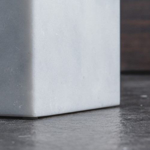 Marble Cotton Swab Holder White 4