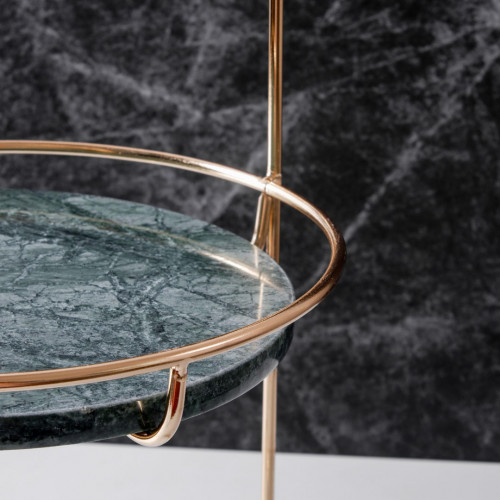 Marble 2 Tier Standing Tray - Green 6