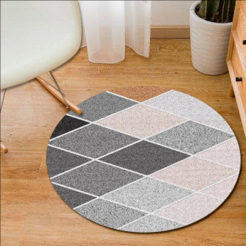 Geometric HY65 Floor Carpet Round 200cm