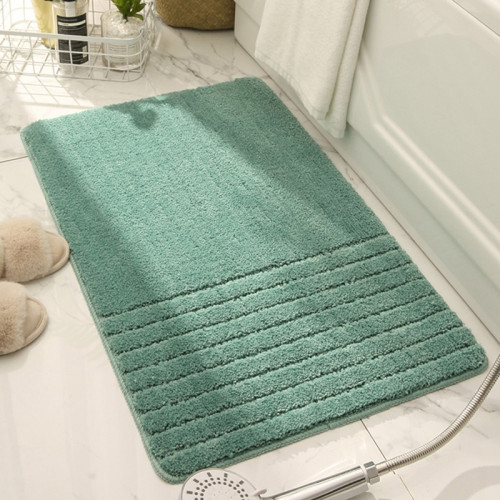 Simple Luxury Bath Rug Green