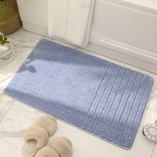 Simple Luxury Bath Rug Blue