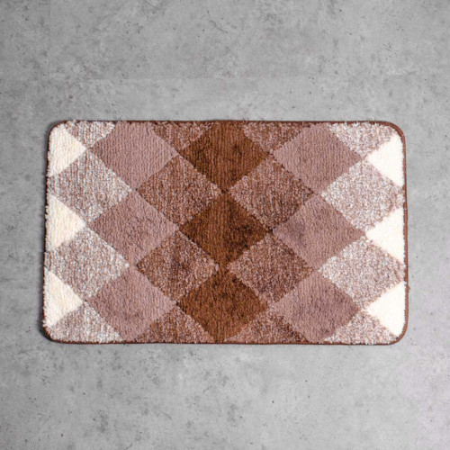 Diamond Bath Rug Maroon 4