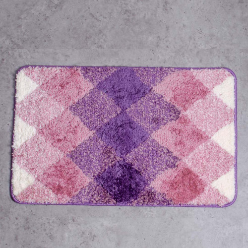 Diamond Bath Rug Violet 4