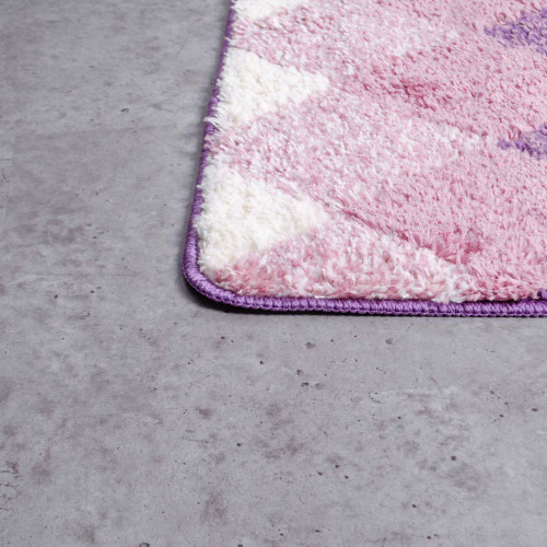 Diamond Bath Rug Violet 6